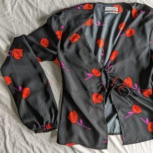 Rose blouse, tie front - small